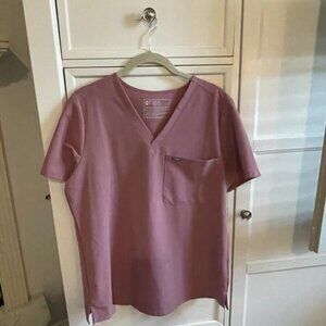 FIGS Medium Catarina One-Pocket Top -Mineral Mauve